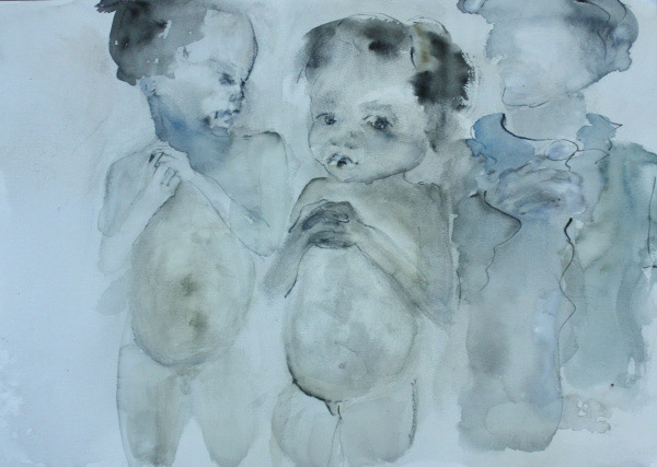broken_line_4_watercolour_and_ink_on_paper_a3 broken line 4 watercolour and ink on paper a3