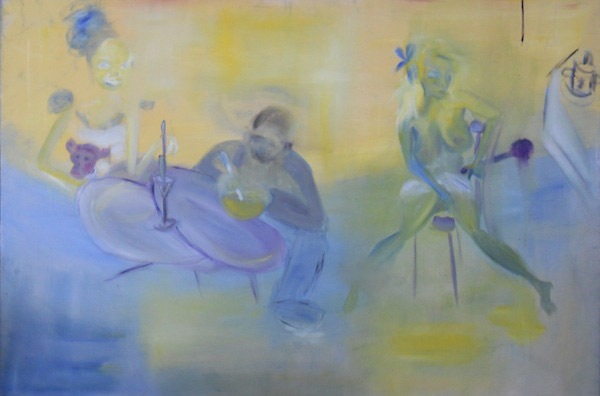 study for allegory of everyday oil on canvas 100 x 70 cm